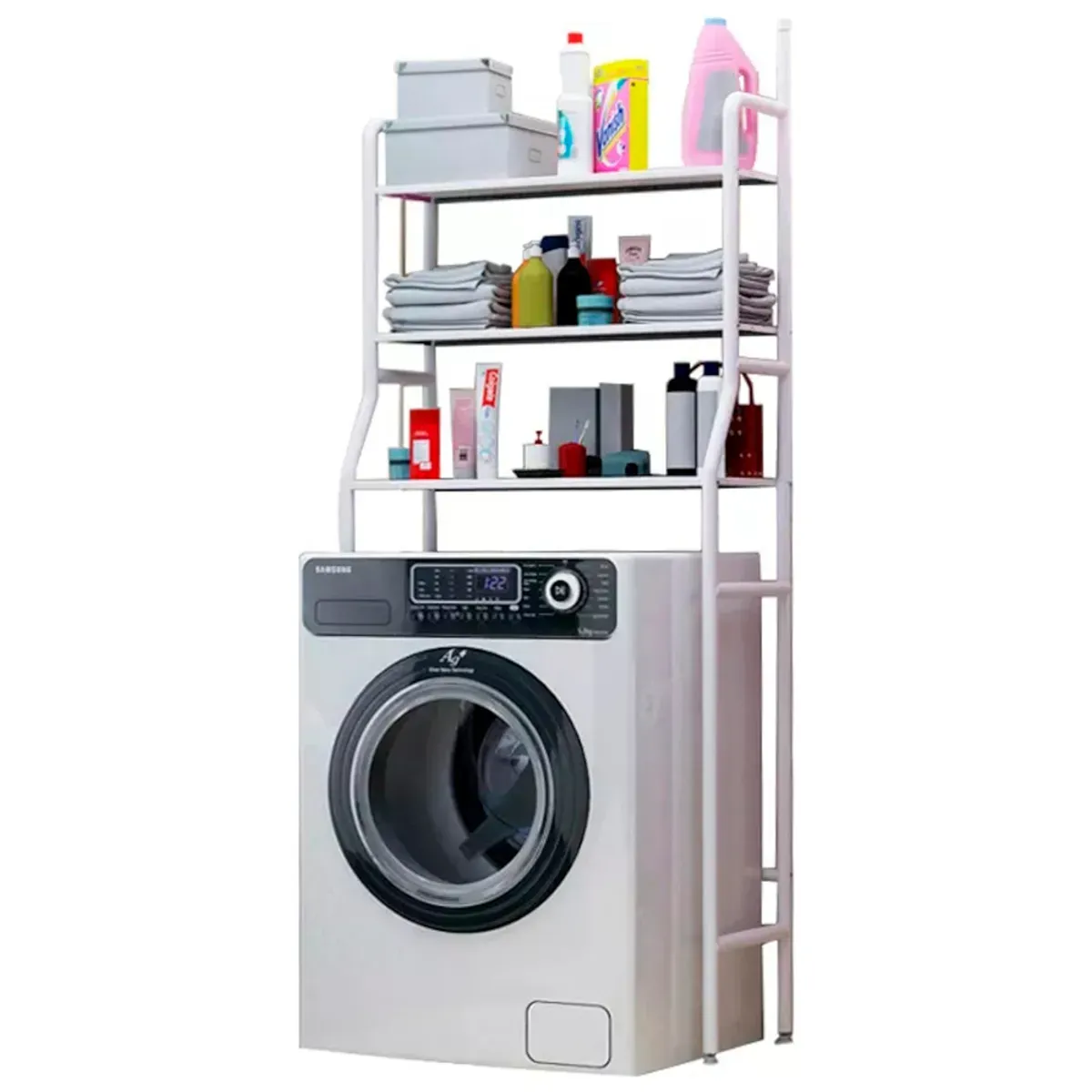 NO LOGO - Mueble Lavadora Organizador Repisa Lavadora Blanco