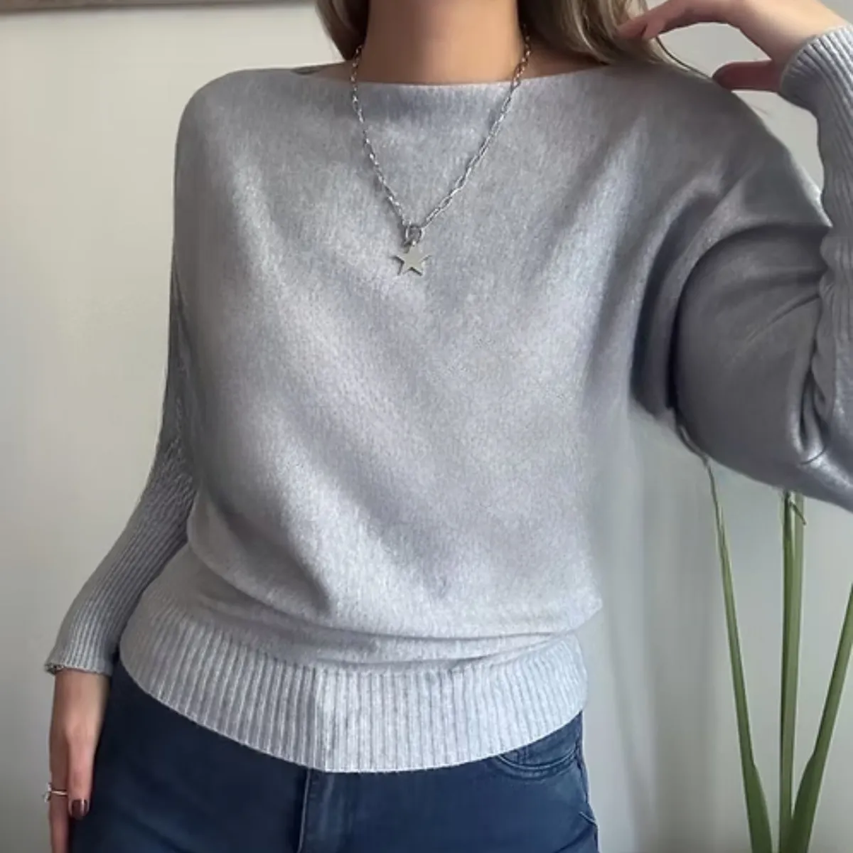 ARRAKASTA - Sweater manga murciélago