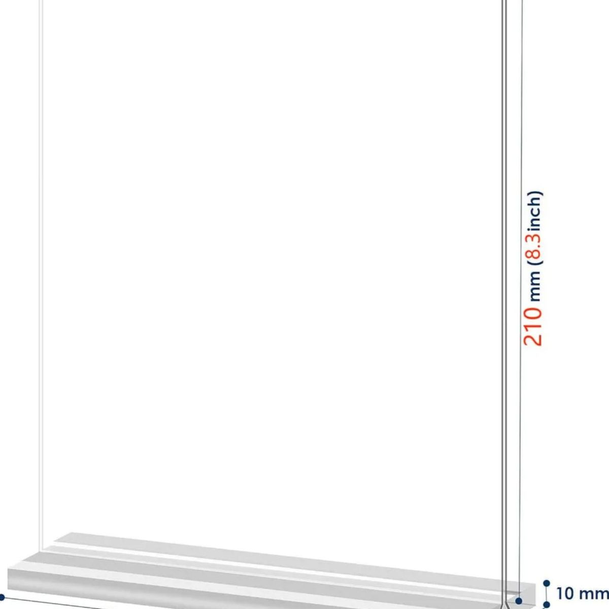 ATURE - 6pz Porta Folleto Acrilico Carta Hoja A5 15x21cm Menu Precio Como Se Muestra En La Imagen