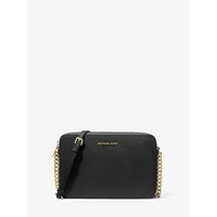 Cartera negra cadena dorada