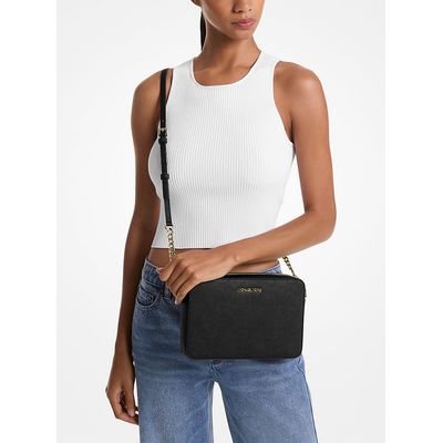 Imagen 2 del producto Cartera negra cadena dorada