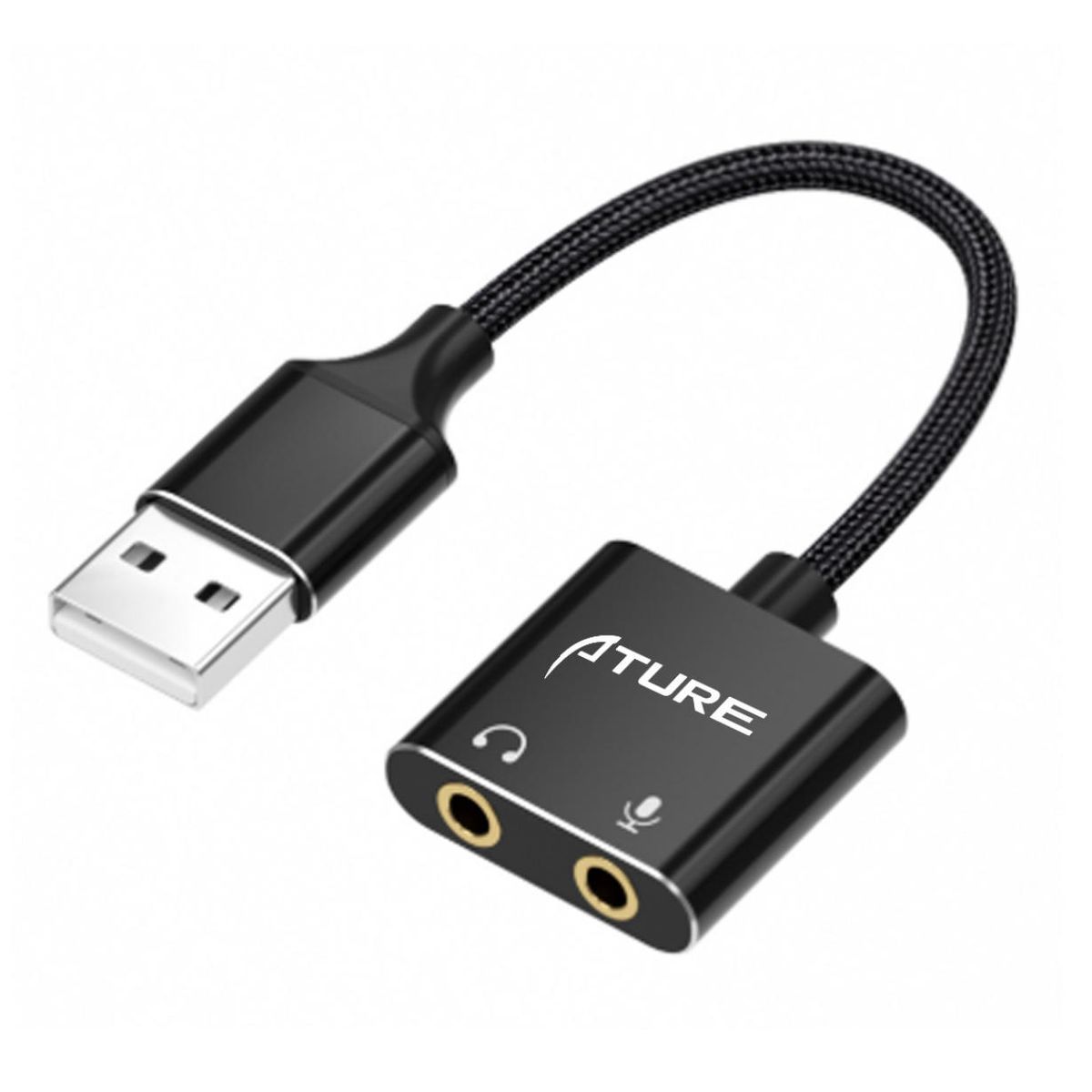 ATURE - Tarjeta De Sonido Externa Usb 7.1, Sin Controladores