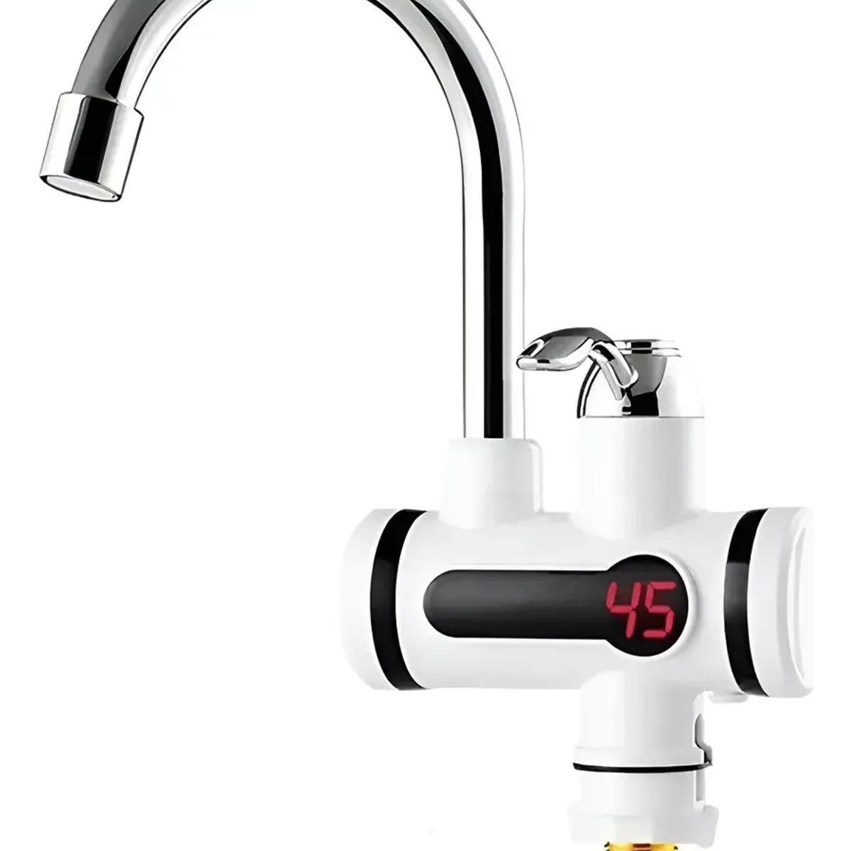 NO LOGO - Grifo Llave Calentador De Agua Eléctrico Lavaplatos Gris