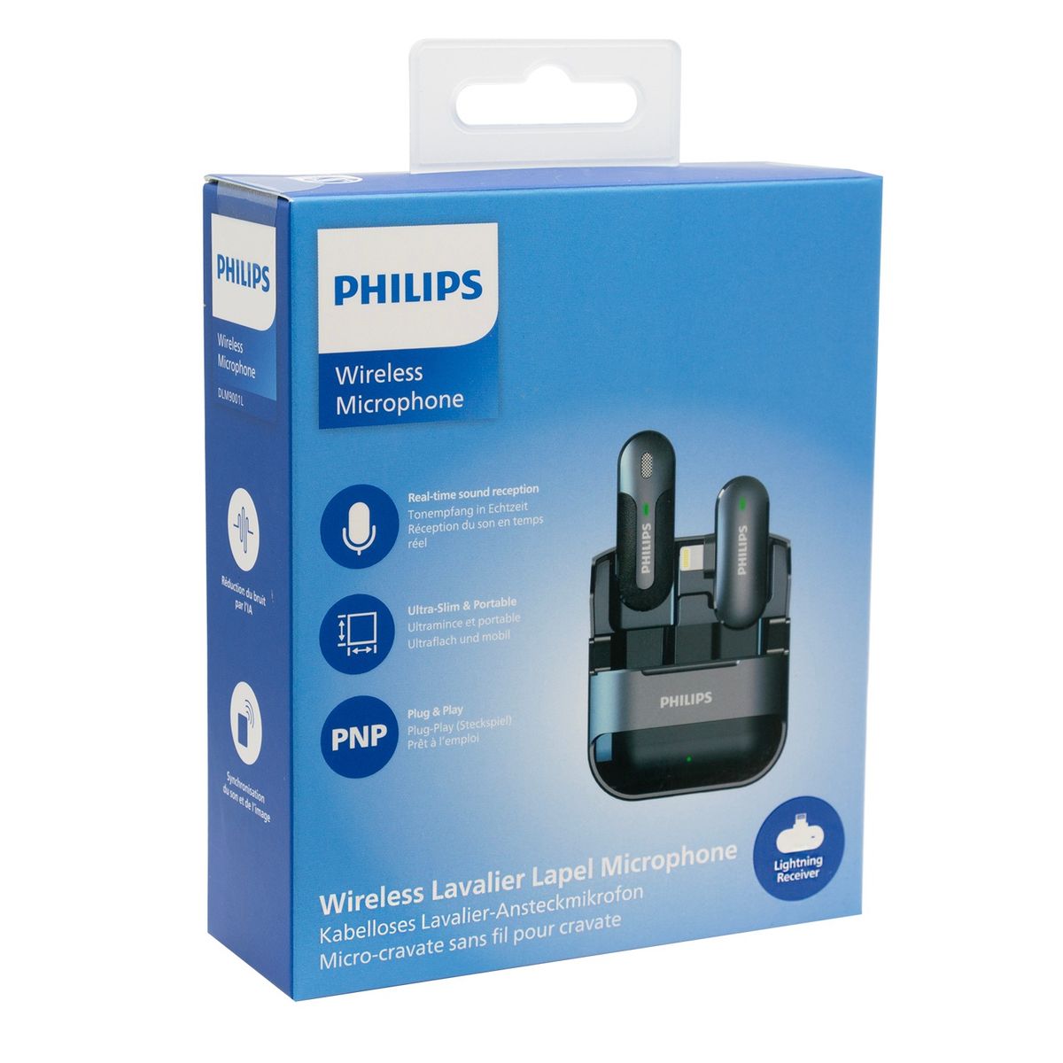PHILIPS - Micrófono Inalámbrico Philips Dlm9001l74 Lightning Negro