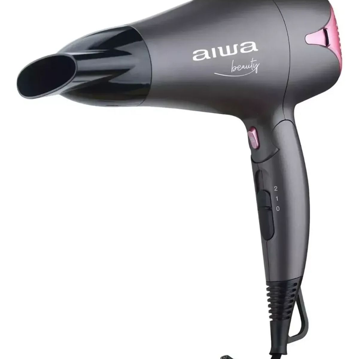 AIWA - Secador De Pelo Cabello 1800w 2n 2v Gris Aw-thd1839 Aiwa Negro