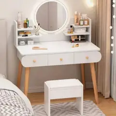 GENERICO - Tocador de Lujo con Asiento y Espejo LED