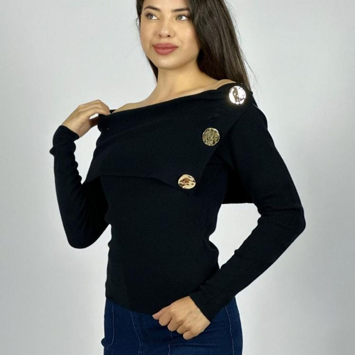 ENIGMATICA BOUTIQUE - Chaleco 2 Botones Estilo Princesa