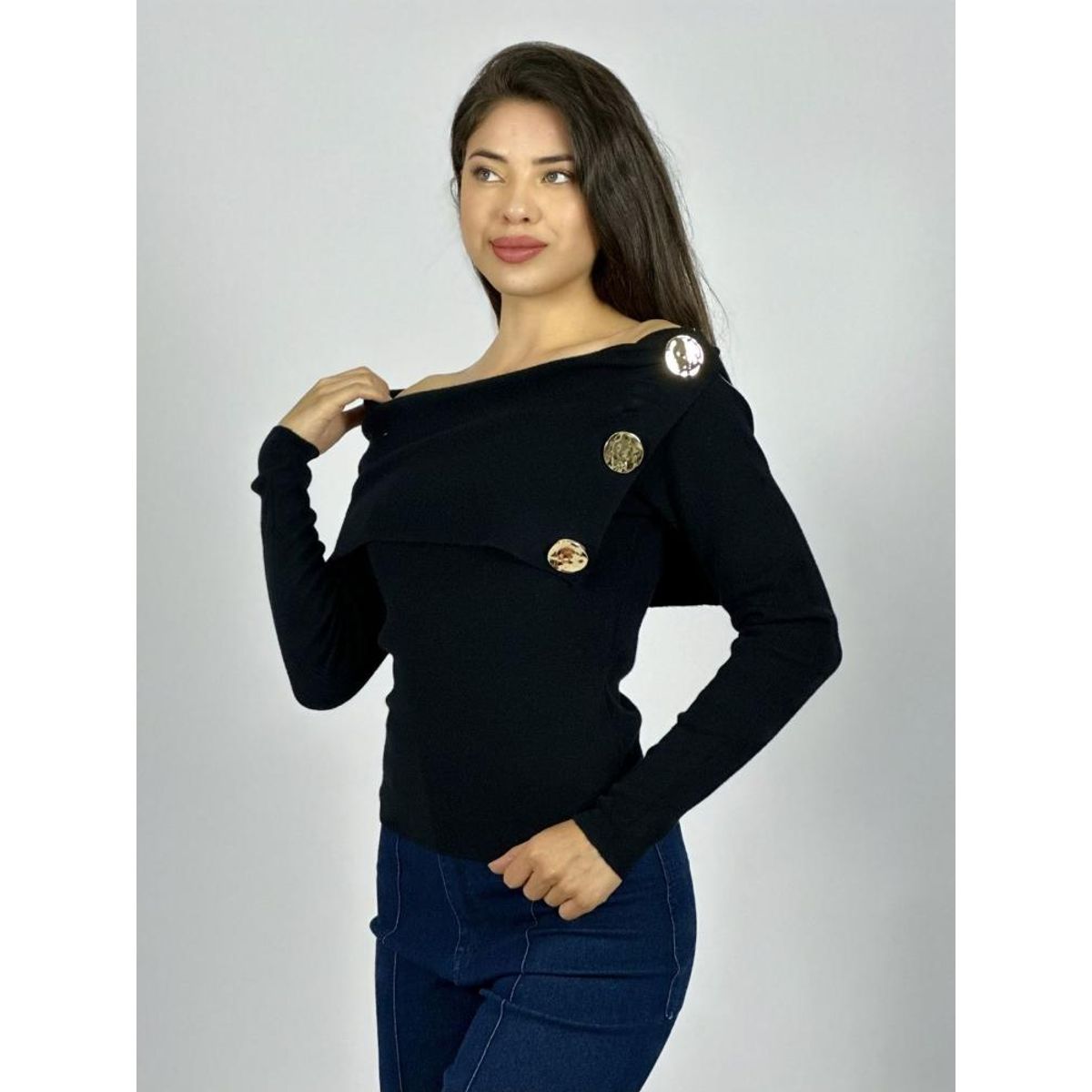 ENIGMATICA BOUTIQUE - Chaleco 2 Botones Estilo Princesa