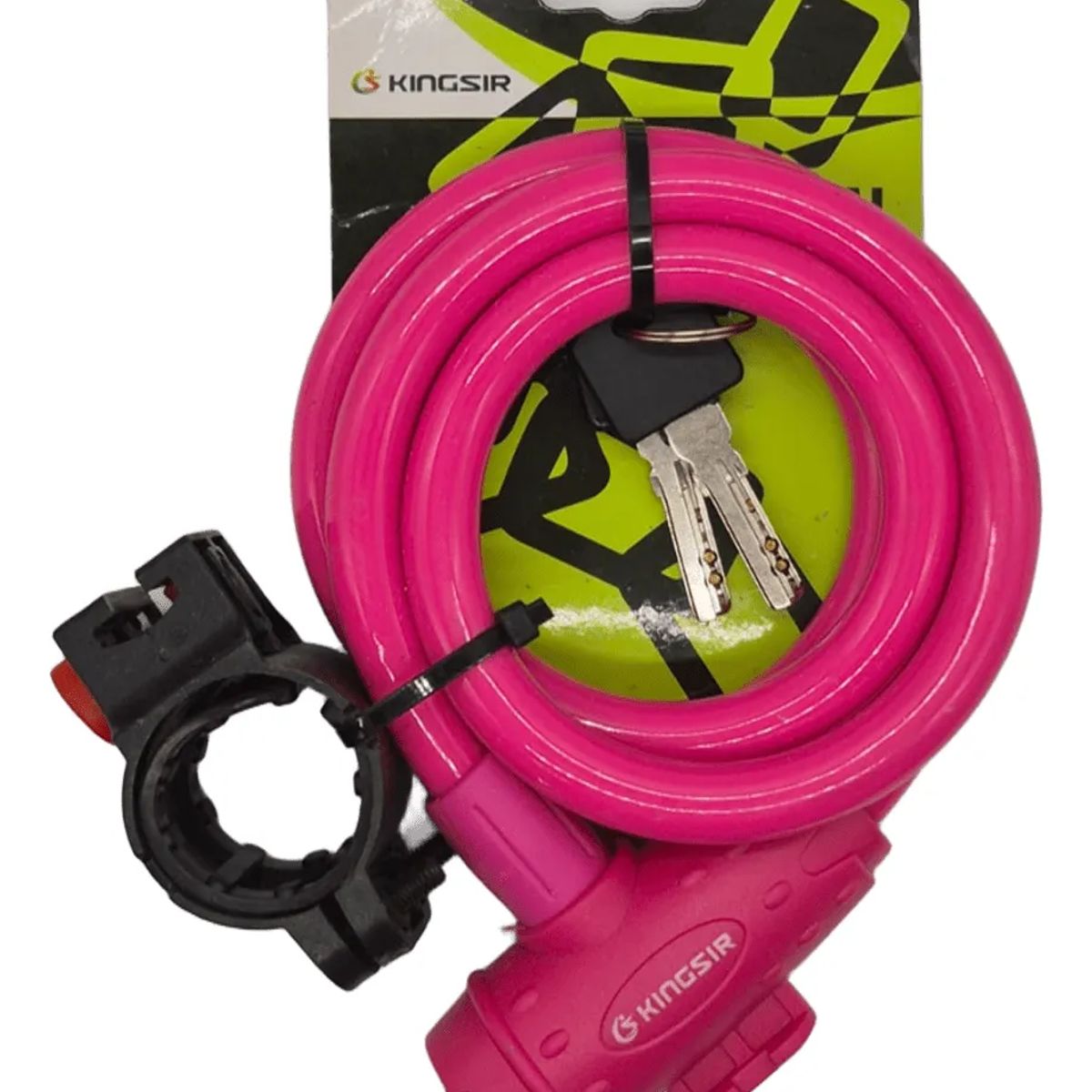 NO LOGO - Candado Para Bicicleta Moto Traba Cadena Seguridad Multiuso Rosa