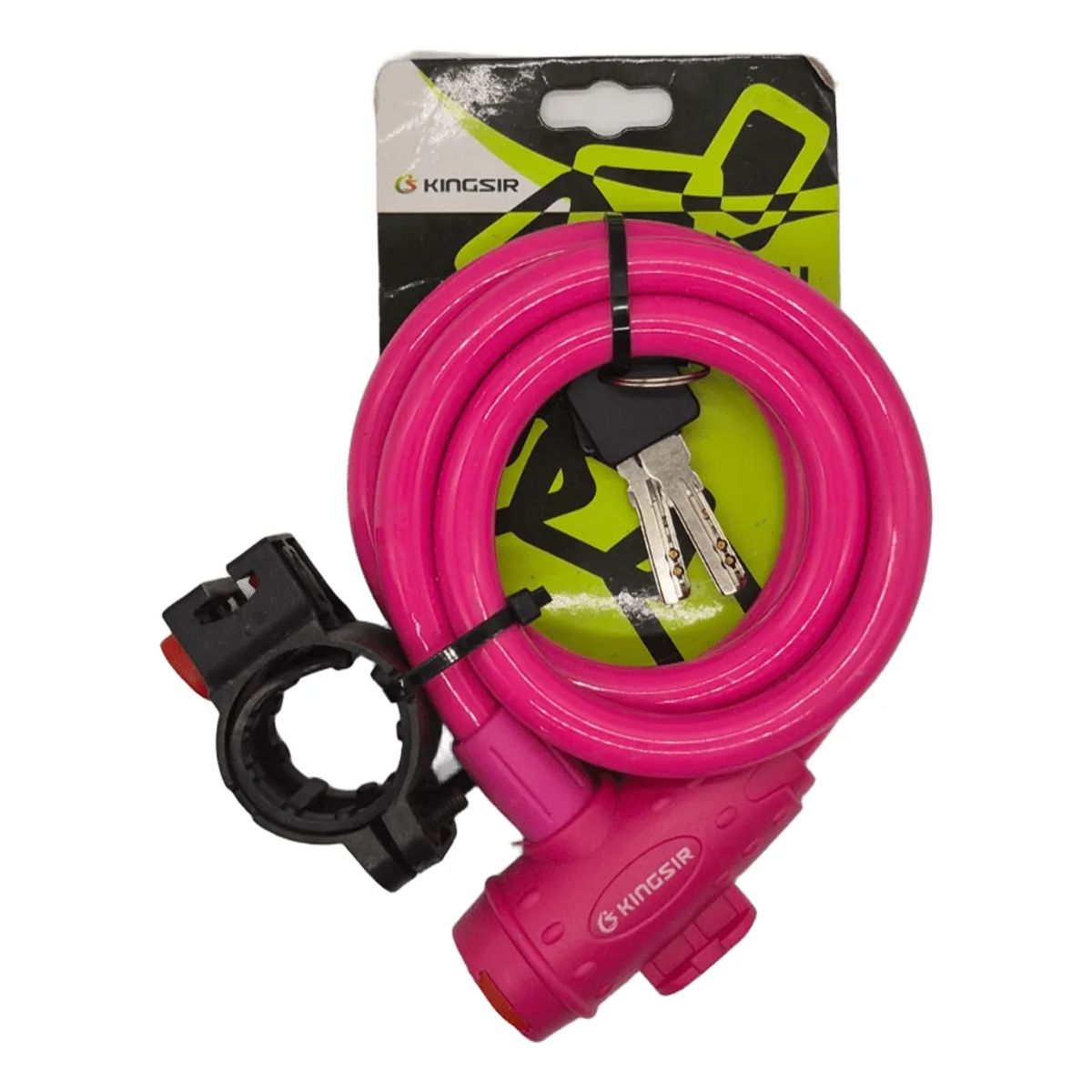 NO LOGO - Candado Para Bicicleta Moto Traba Cadena Seguridad Multiuso Rosa