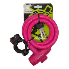NO LOGO - Candado Para Bicicleta Moto Traba Cadena Seguridad Multiuso Rosa