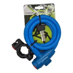 NO LOGO - Candado Para Bicicleta Moto Traba Cadena Seguridad Multiuso Azul