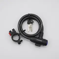 NO LOGO - Candado Para Bicicleta Moto Traba Cadena Seguridad Multiuso Negro