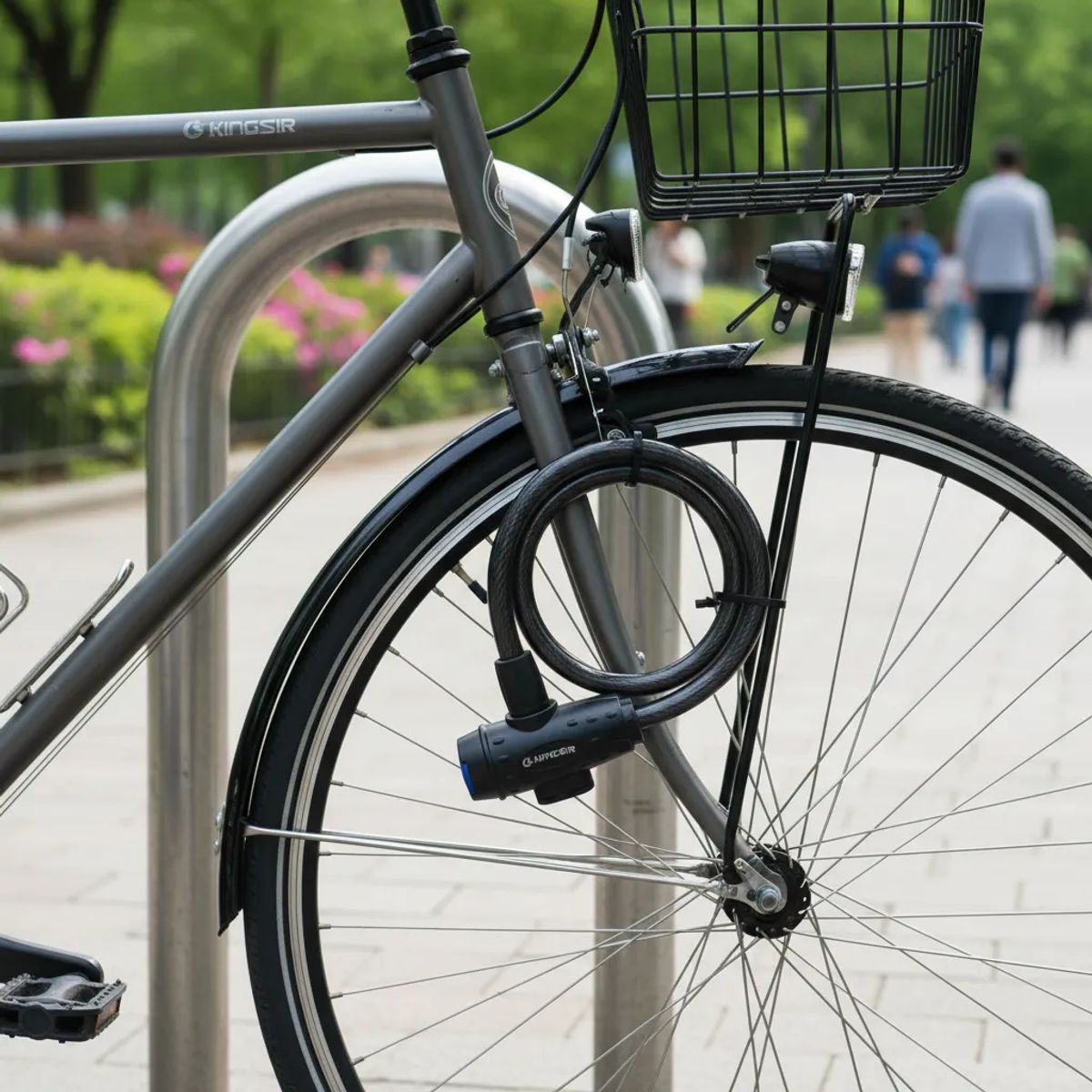 NO LOGO - Candado Para Bicicleta Moto Traba Cadena Seguridad Multiuso Negro