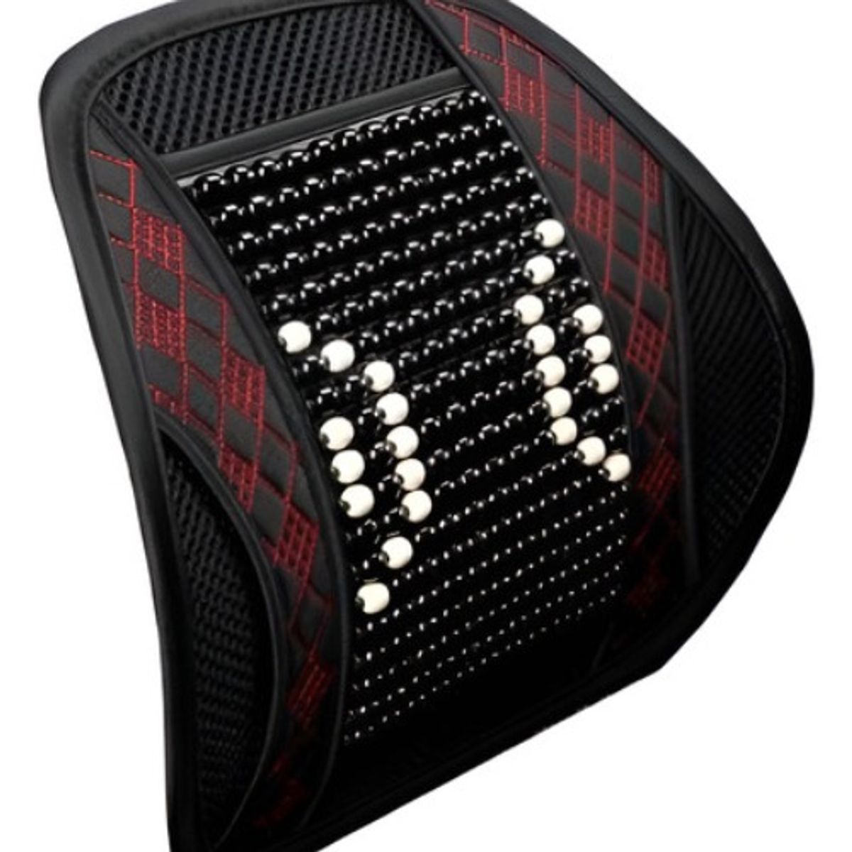 GENERICO - Cubre Respaldo Lumbar Bolas Madera Bambu Esferas Verano