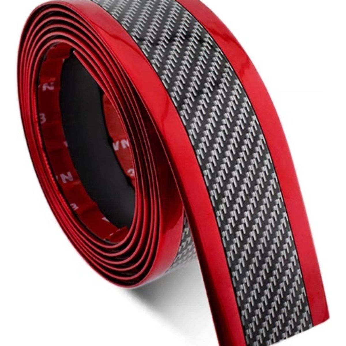 GENERICO - Cinta Fibra Carbono Protector Parachoques Pisadera 250x7cm