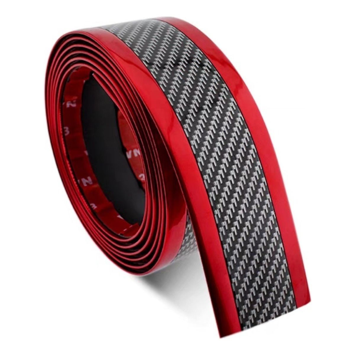 GENERICO - Cinta Fibra Carbono Protector Parachoques Pisadera 250x7cm