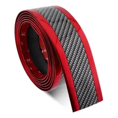 GENERICO - Cinta Fibra Carbono Protector Parachoques Pisadera 250x7cm