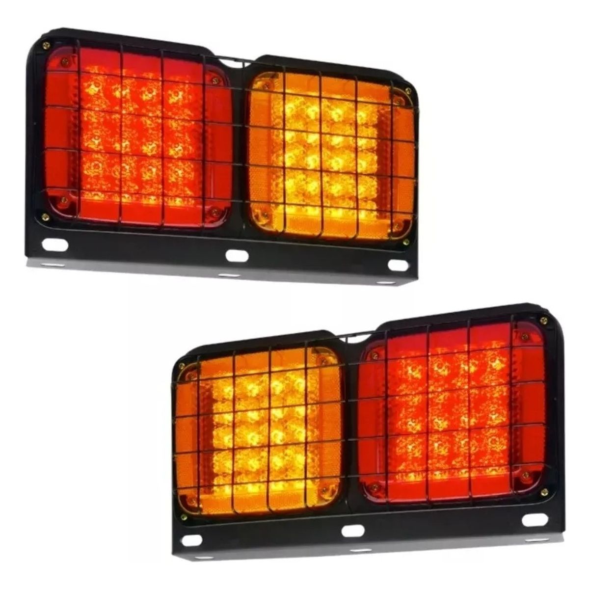 GENERICO - Kit Foco 24v Led Trasero Camion Tricimoto Remolque Arrastre