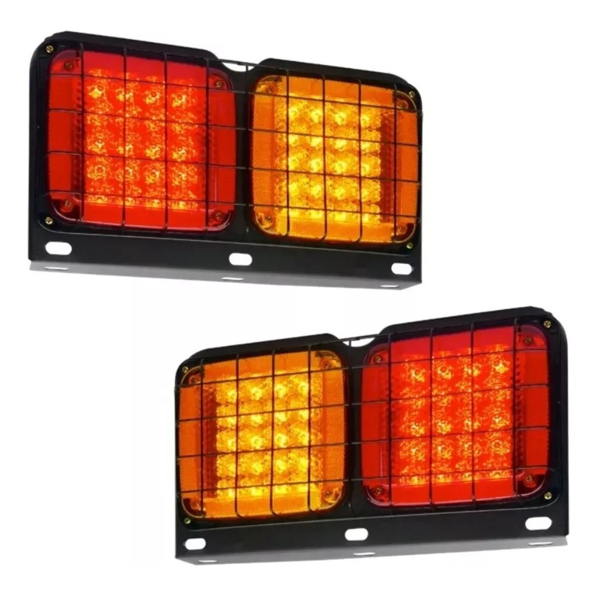GENERICO - Kit Foco 24v Led Trasero Camion Tricimoto Remolque Arrastre
