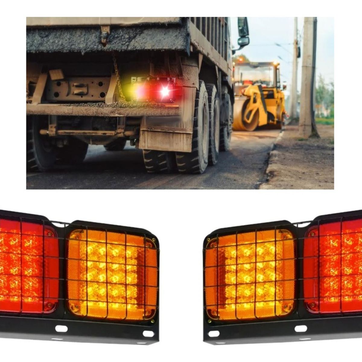 GENERICO - Kit Foco 24v Led Trasero Camion Tricimoto Remolque Arrastre