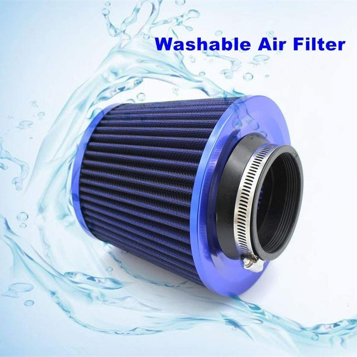 GENERICO - Filtro De Aire Alto Flujo Conico 76mm Auto Jeep Tuning