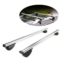 GENERICO - Barras Porta Equipaje Parrilla Auto Techo + Llave 1.35metros