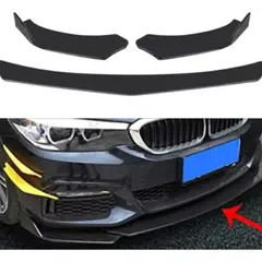 GENERICO - Lip Frontal Completo Parachoque Front Lip Universal Auto Negro