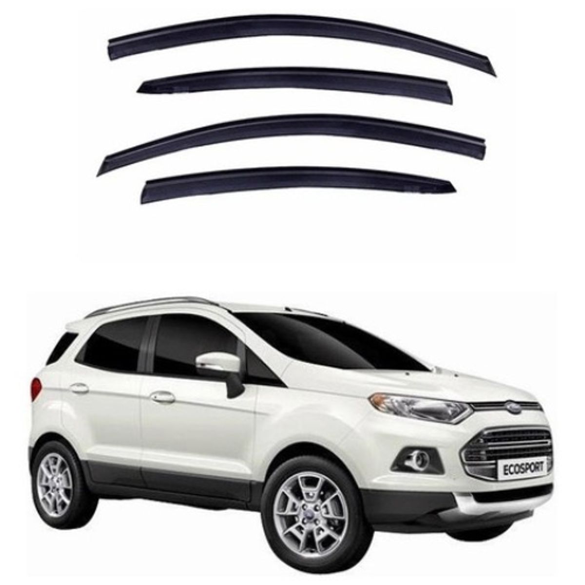 GENERICO - Kit Aletas Bota Aguas Ford Ecosport 2013-2018  223068 Negro