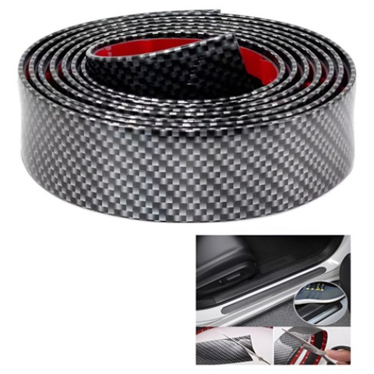 GENERICO - Cinta Fibra De Carbono Pisadera Protectora 250x7cm  223017