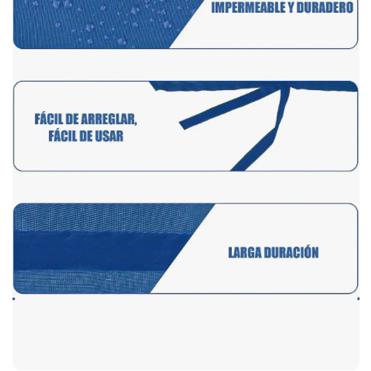 GENERICO - Lona Lateral Toldo impermeable 3x3m Exterior