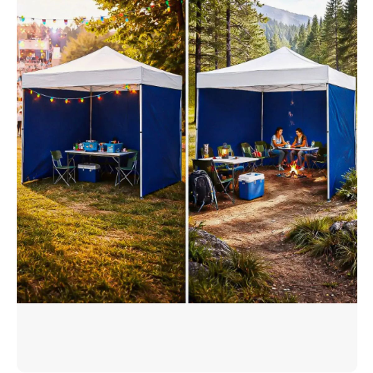 GENERICO - Lona Lateral Toldo impermeable 3x3m Exterior