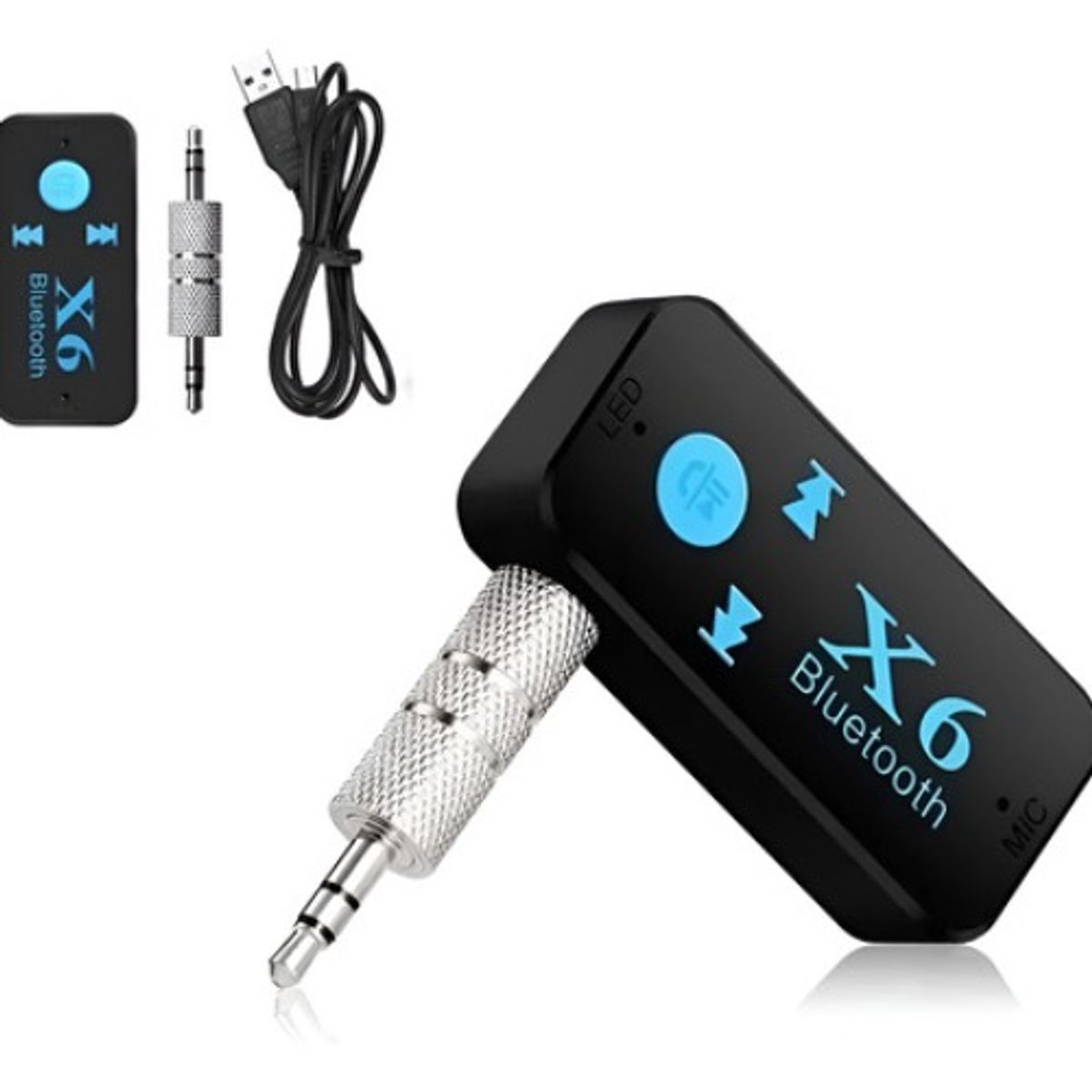 GENERICO - Transmisor Car Bluetooth Receptor De Musica Manos Libre  X6 X6