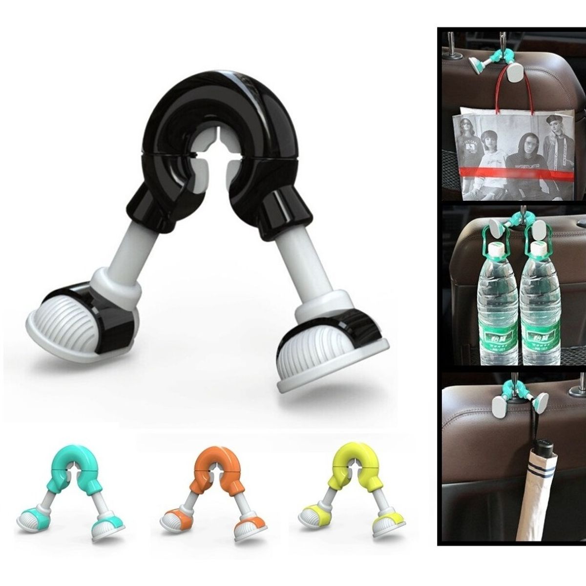 GENERICO - Colgador De Bolsas Doble Asiento Auto Camioneta Organizador