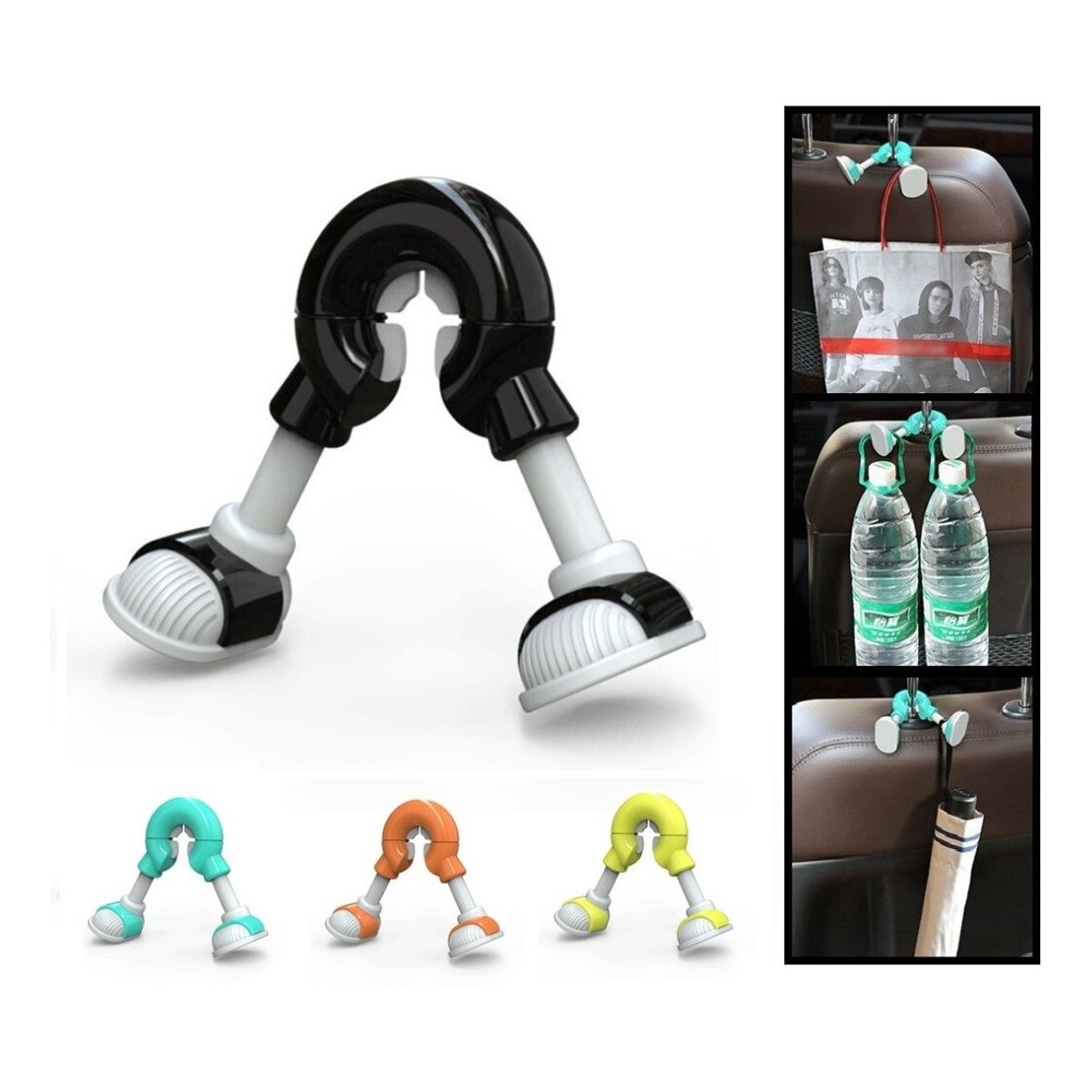 GENERICO - Colgador De Bolsas Doble Asiento Auto Camioneta Organizador