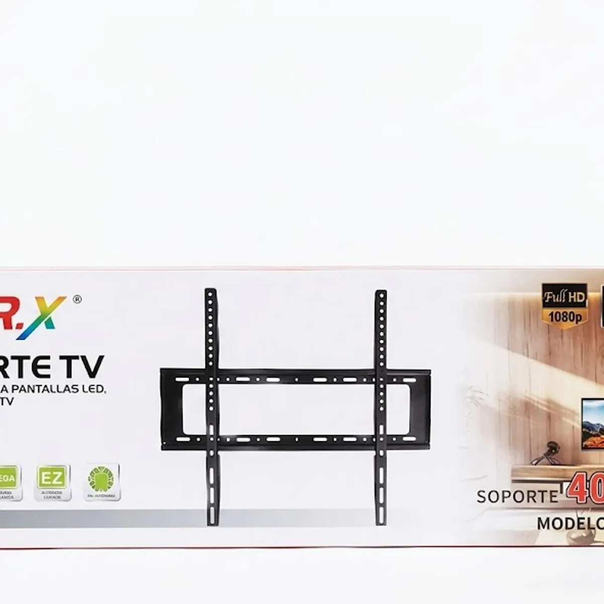 GENERICO - Soporte Tv Led Pared Fijo 40 A 85 Pulgadas Resiste 75kg Negro