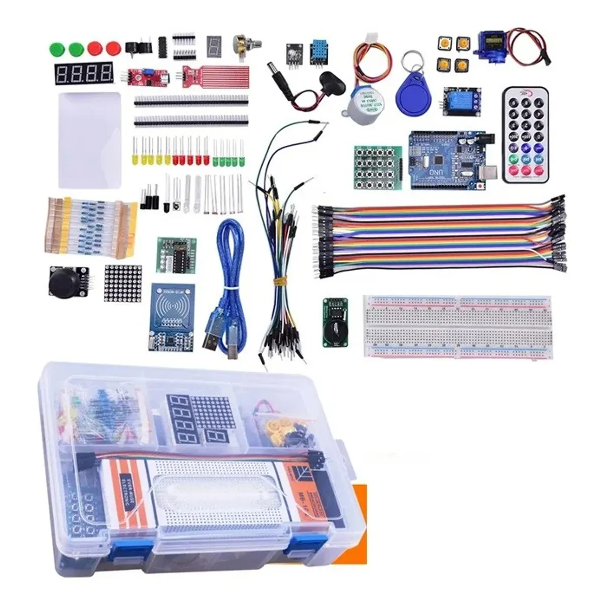 GENERICO - Kit Starter Arduino Compatible Con Avanzado Libro Y Caja