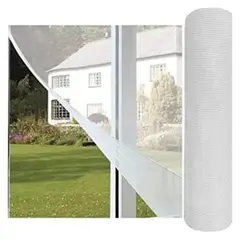 ATURE - Red Mosquitera De Fibra De Vidrio,0.9mtsx5mts,gris Y Blanco