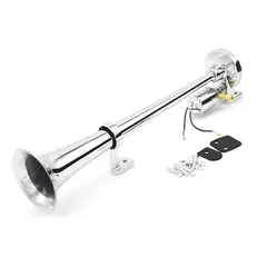 GENERICO - Bocina Eléctrica Trompeta Cromada Aire Comprimido 12v 24v 215187