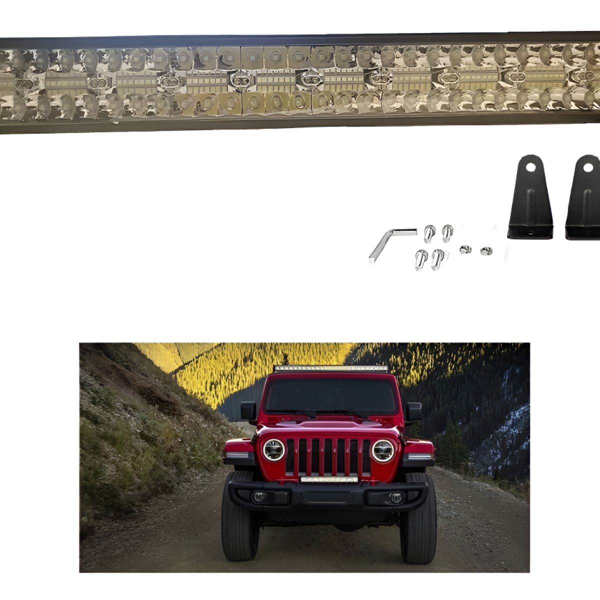 GENERICO - Luz Barra Led 390w Neblinero 4x4 Auto Camioneta Spot+flood