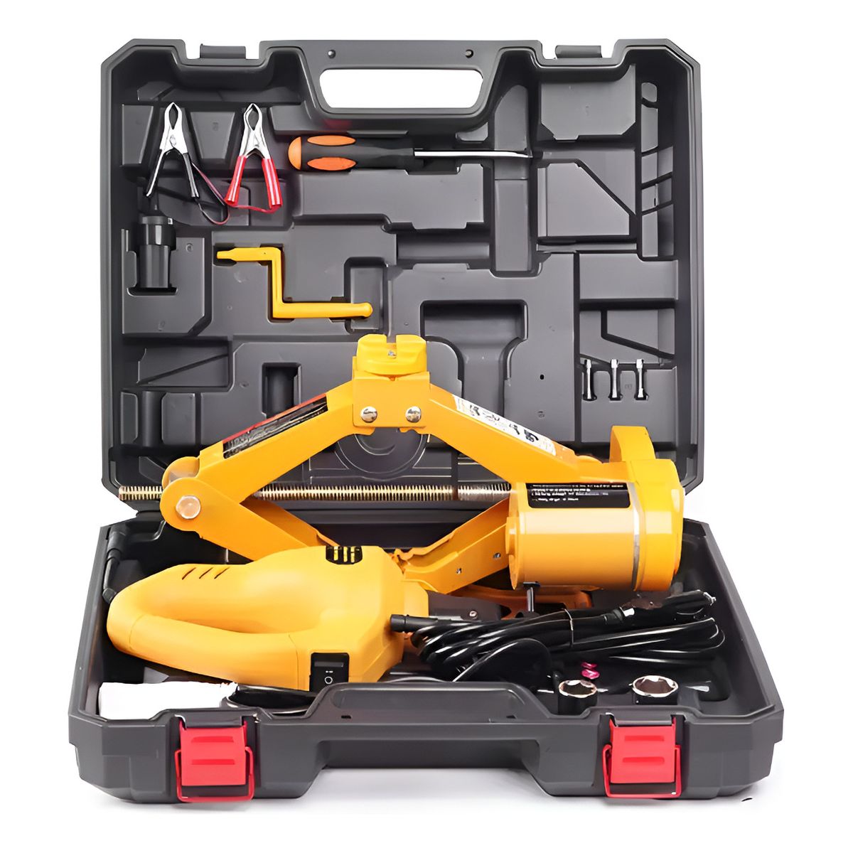 GENERICO - Gata Eléctrica Para Vehículos 12v 2t + Llave Impacto 350nm 271005