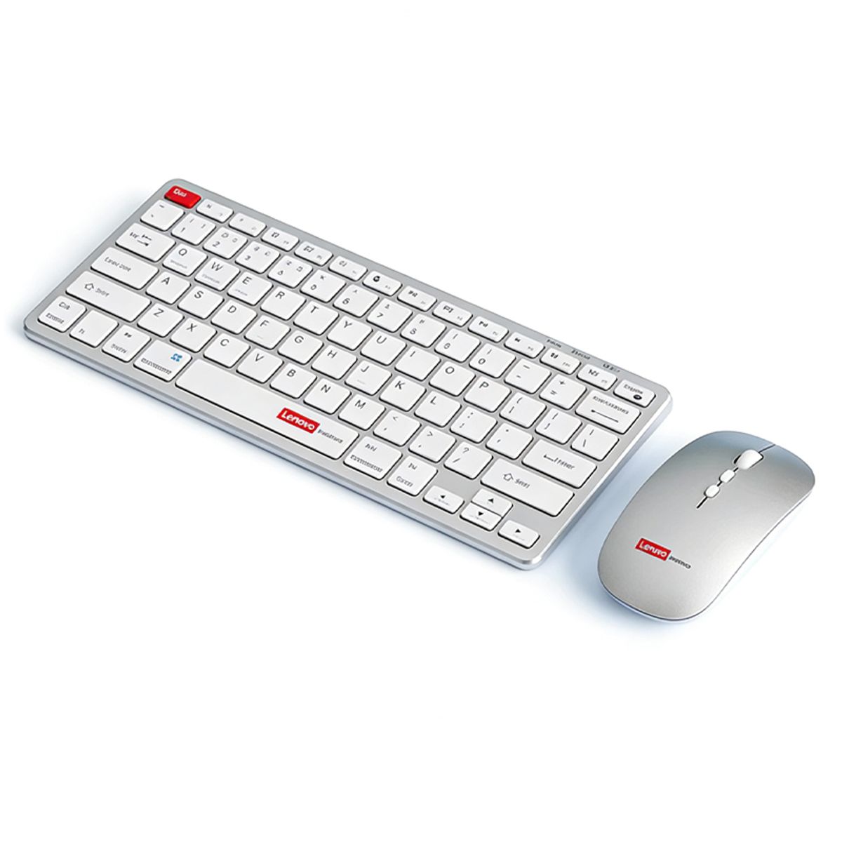 LENOVO - Combo Teclado Ratón Kit Lenovo P211 Inalámbrico Bluetooth Silencioso