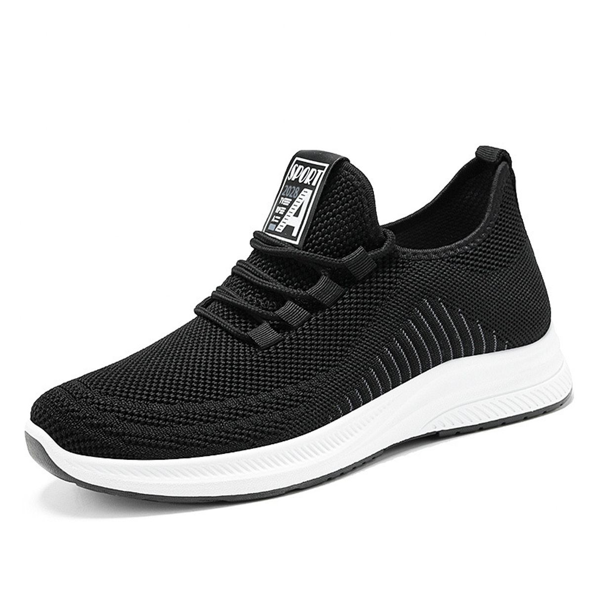 TIOZONEY - Zapatos casuales transpirables para hombre - Negro