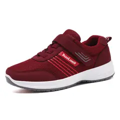 TIOZONEY - Zapatos casuales transpirables para hombre - Rojo