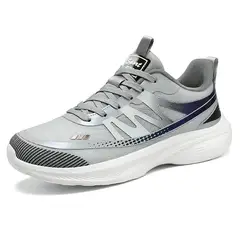 TIOZONEY - Zapatos casuales transpirables para hombre - Gris