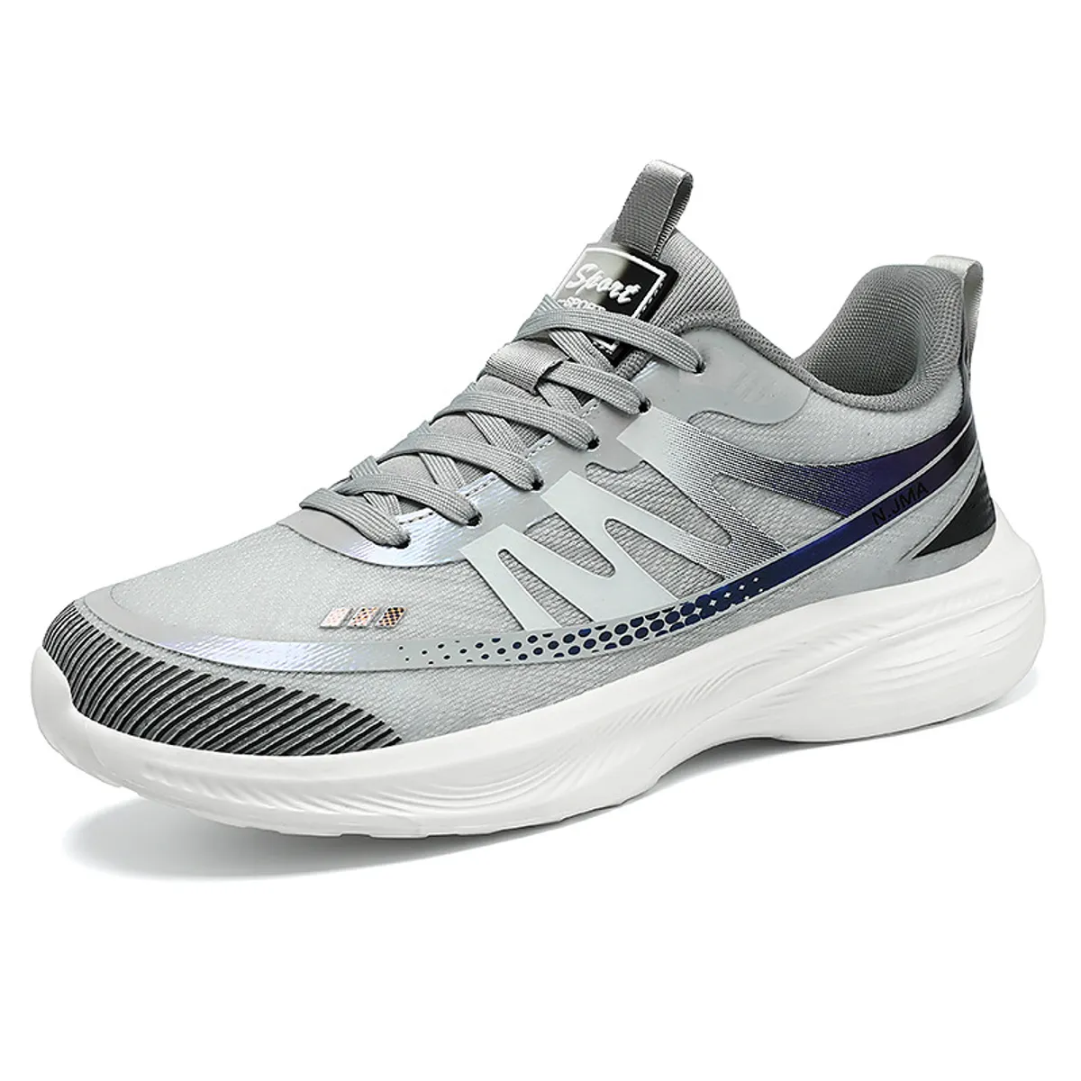 TIOZONEY - Zapatos casuales transpirables para hombre - Gris