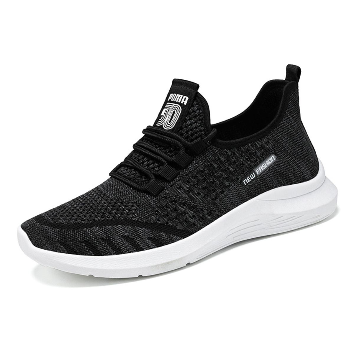 TIOZONEY - Zapatos casuales transpirables para hombre - Gris