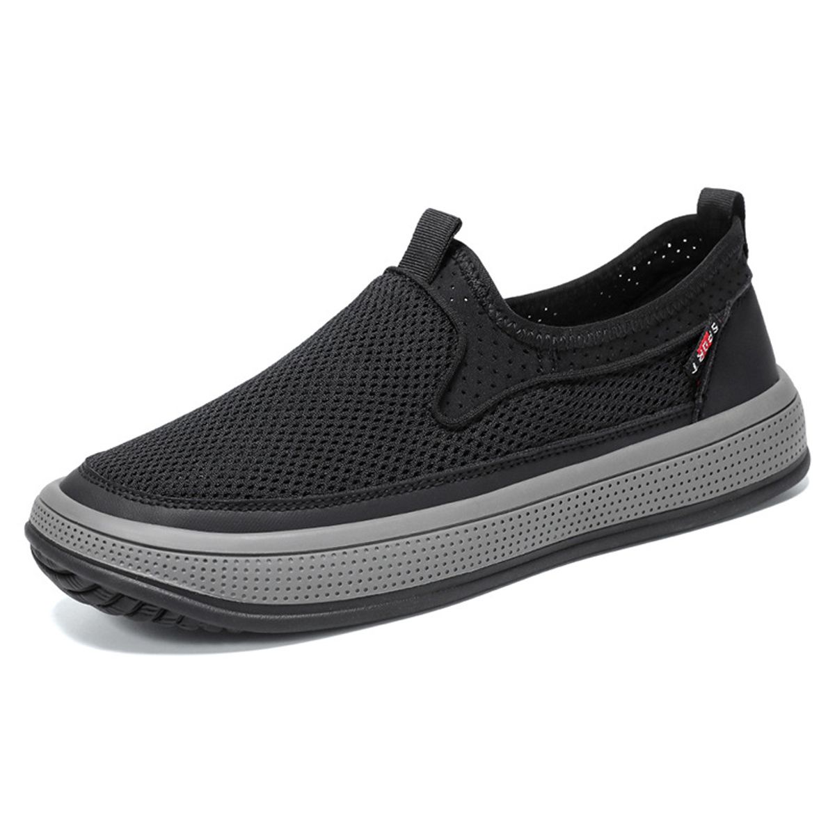 TIOZONEY - Zapatos casuales transpirables para hombre - Gris