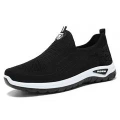 TIOZONEY - Zapatos casuales transpirables para hombre - Negro
