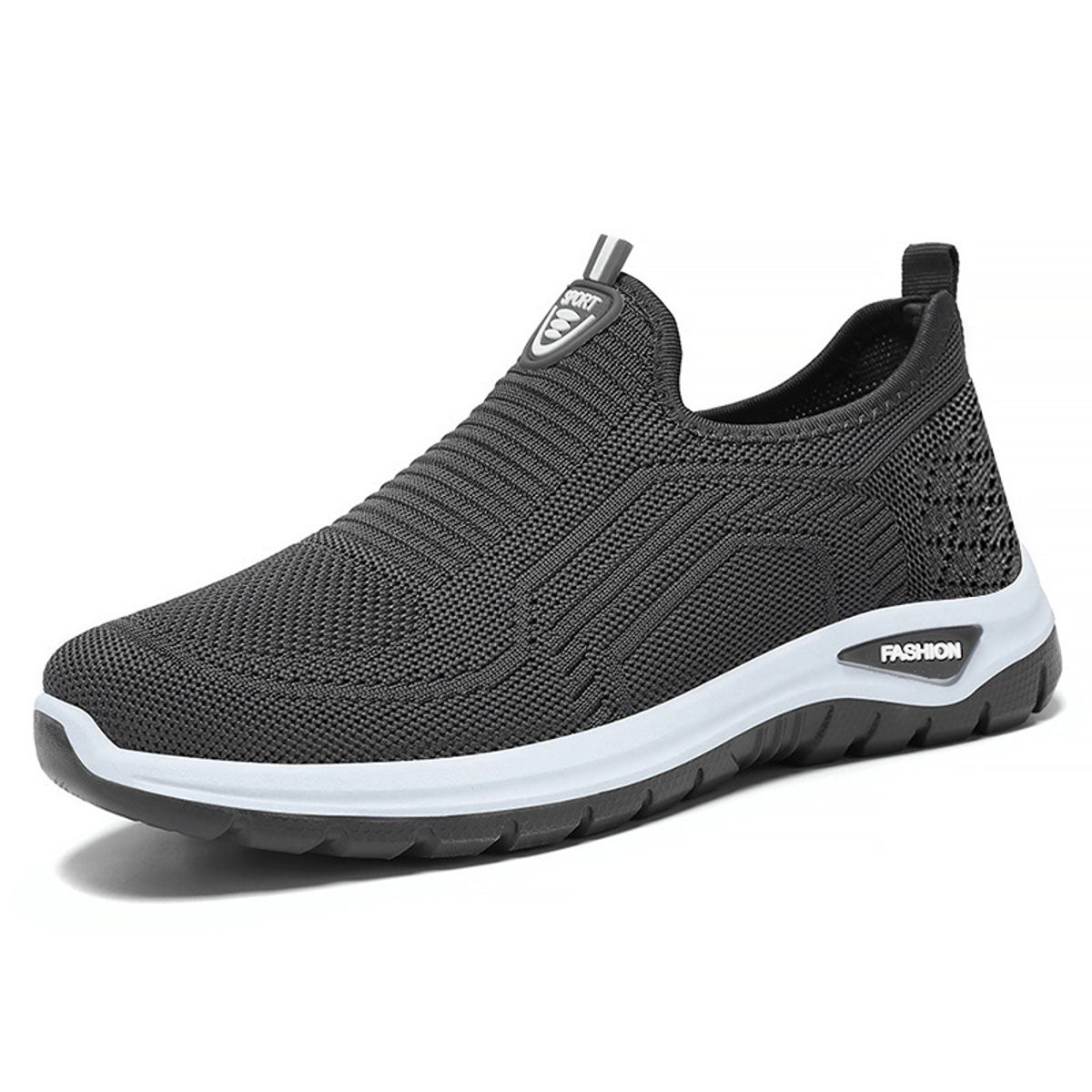 TIOZONEY - Zapatos casuales transpirables para hombre - Gris